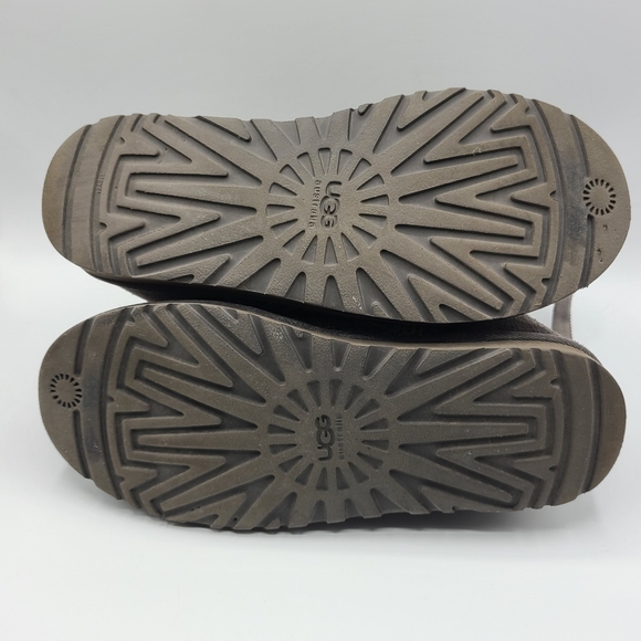 UGG Isla Cableknit Boots Gray Grey Size 8 - Picture 12 of 13